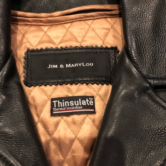 Jim and Mary Lou Leather Thinsulate Jacket / Med - Picture 2 of 8